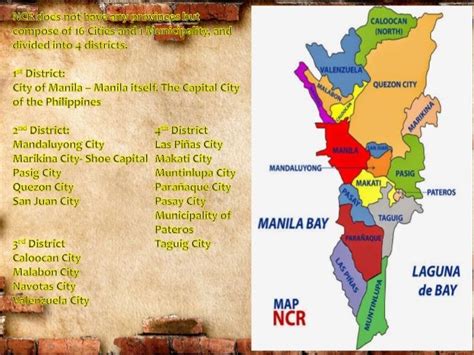 parts of manila|National Capital Region (NCR) Profile – PhilAtlas.